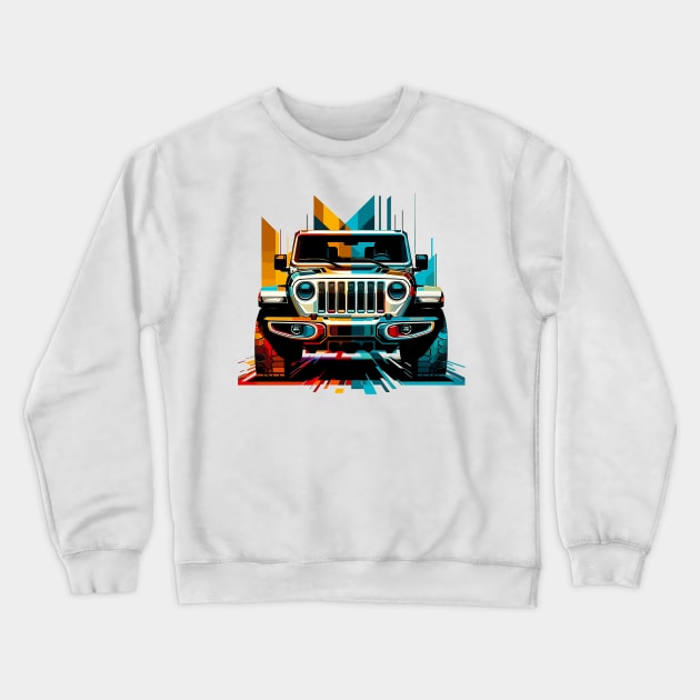 Jeep Gladiator Crewneck Sweatshirt by Vehicles-Art